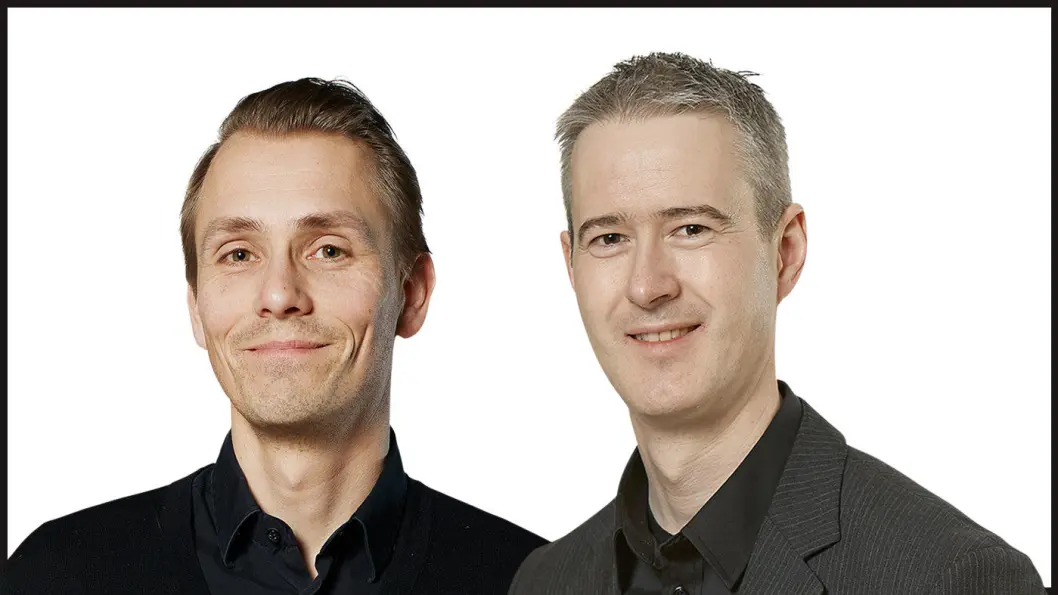 NAF-EKSPERTENE: Geir Malmedal (t.v.), leder av politisk avdeling i NAF, og Tom André Nilsen, teknisk ekspert i NAF. NAF-EKSPERTENE: Geir Malmedal (t.v.), leder av politisk avdeling i NAF, og Tom André Nilsen, teknisk ekspert i NAF.