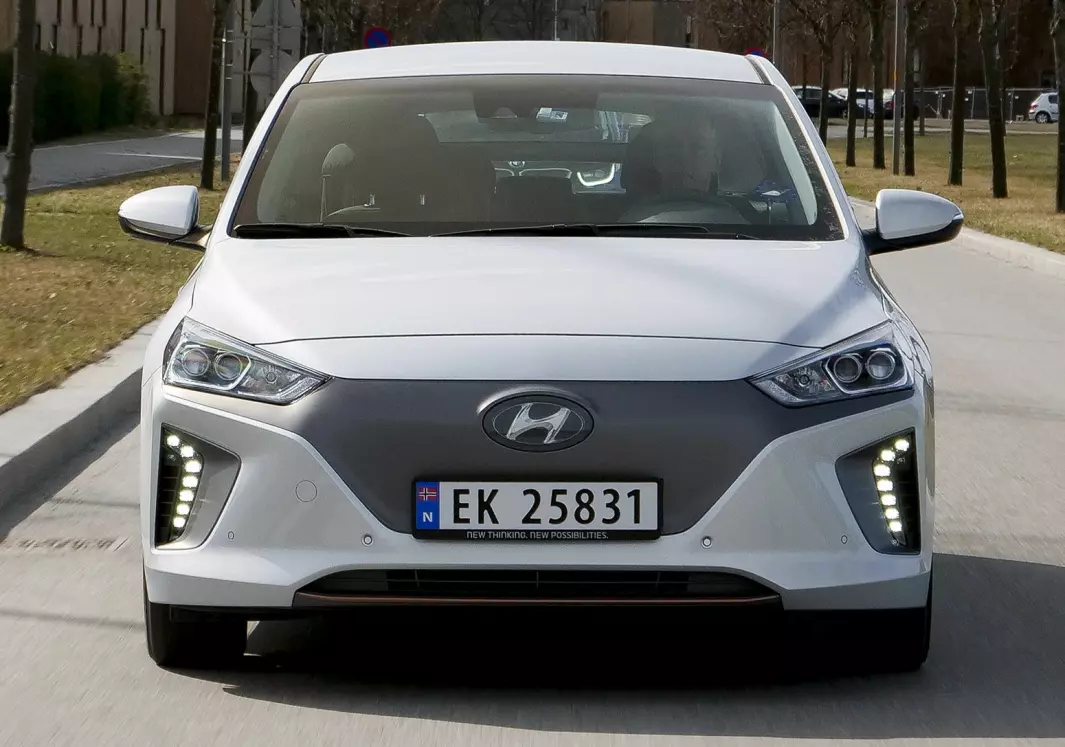 UTMERKER SEG: Fra den ene testen til den neste har Hyundai Ioniq (bildet) fra starten pekt seg ut som særdeles energieffektiv.