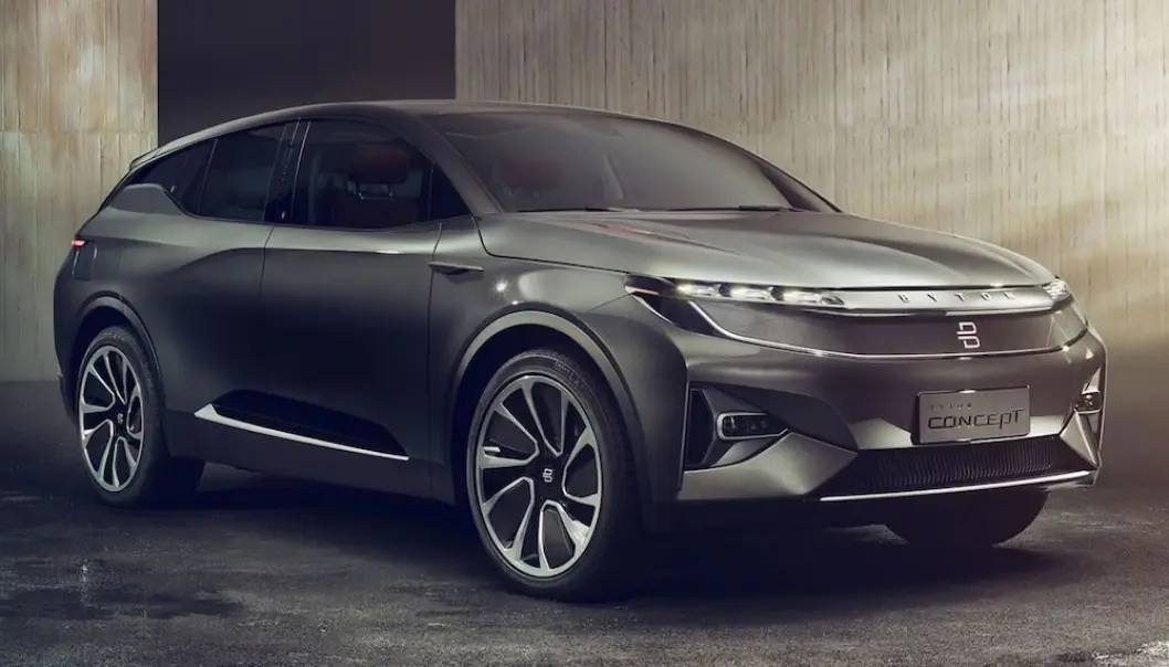 TYSK-KINESER: Premium-SUV-en Byton M-Byte ventes hit til landet i år - eller neste år. Innstegsprisen ble satt under 500.000 kroner. TYSK-KINESER: Premium-SUV-en Byton M-Byte ventes hit til landet i år - eller neste år. Innstegsprisen ble satt under 500.000 kroner.