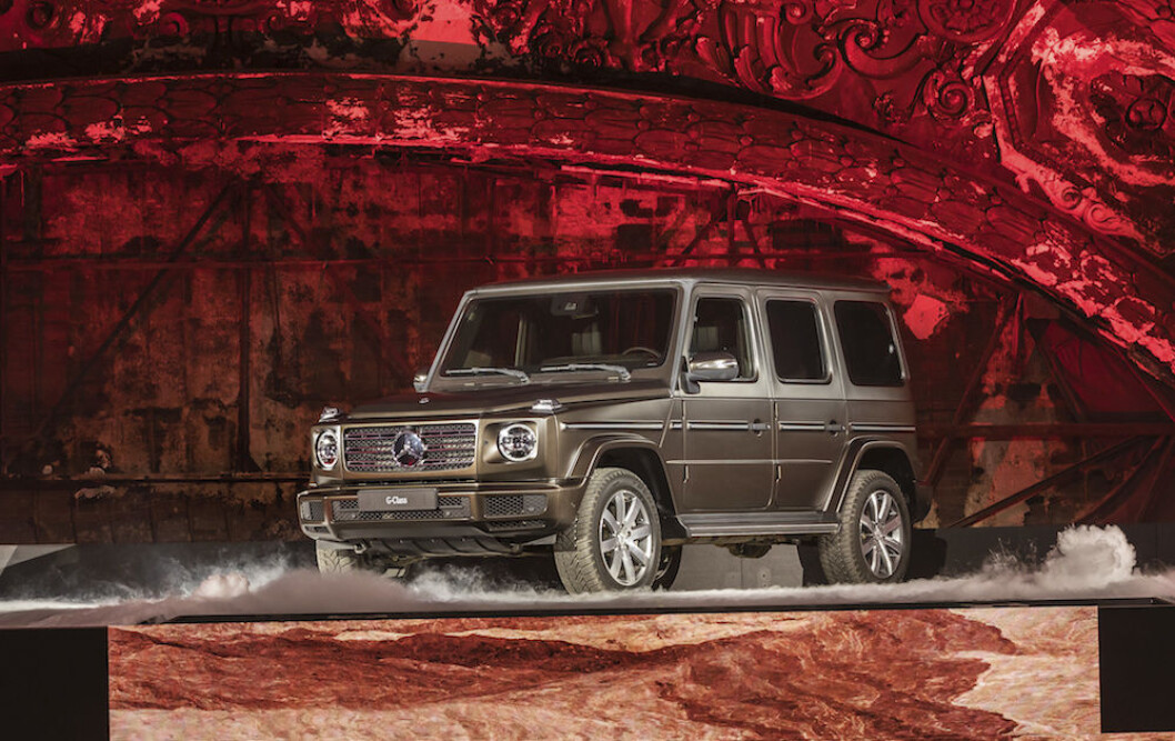 ALT NYTT: Du kan ikke tro det, for utseendet er helt likt som før. Men nesten alt ellers er nytt på Mercedes G-klasse, som kommer til Norge i mai. Foto: Mercedes ALT NYTT: Du kan ikke tro det, for utseendet er helt likt som før. Men nesten alt ellers er nytt på Mercedes G-klasse, som kommer til Norge i mai. Foto: Mercedes