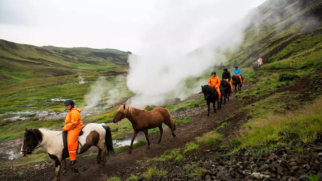 DET ER KLART DU MÅ RI: Når du er på Island kan du ri innover i fjellene.&nbsp;