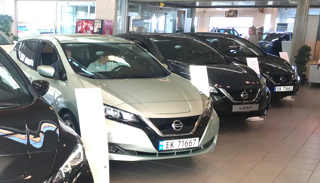 POPULÆR BIL: Nissan Leaf er solgt i over 70.000 eksemplarer i Norge. 21.000 av dem er bruktimportert. POPULÆR BIL: Nissan Leaf er solgt i over 70.000 eksemplarer i Norge. 21.000 av dem er bruktimportert.