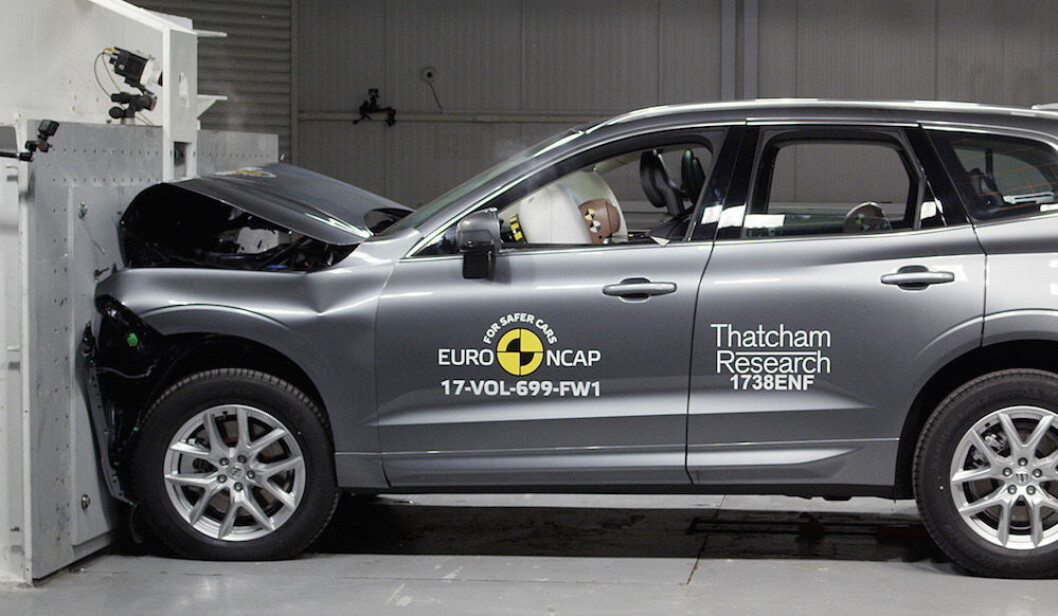 SMELL: Fra en kollisjonstest hos EuroNCAP. SMELL: Fra en kollisjonstest hos EuroNCAP.