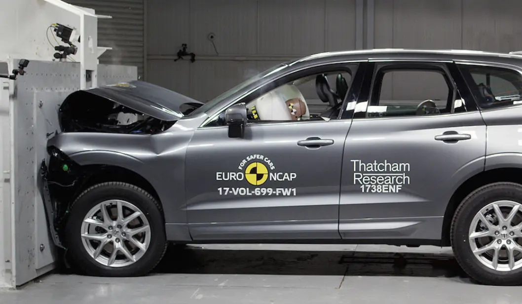 SMELL: Fra en kollisjonstest hos EuroNCAP. SMELL: Fra en kollisjonstest hos EuroNCAP.