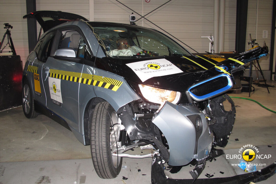 ELBIL: BMW i3 etter kollisjonstest hos EuroNCAP ELBIL: BMW i3 etter kollisjonstest hos EuroNCAP