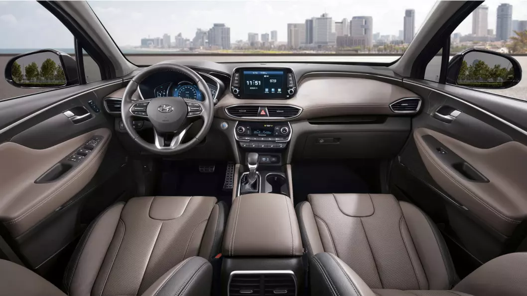 GOD UTSIKT: Hyundai kommer med ny utgave av sin premium-SUV Santa Fe. Foto: Hyundai