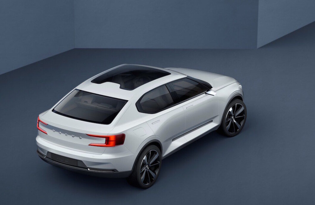 ELBIL I 2019: Dette kan bli Volvos første elektriske bil høsten 2019 - noen måneder før XC40 kommer som ren elbil. Foto: Volvo ELBIL I 2019: Dette kan bli Volvos første elektriske bil høsten 2019 - noen måneder før XC40 kommer som ren elbil. Foto: Volvo