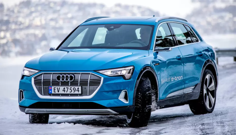NORSKTOPPEN: El-SUV-en Audi e-tron ble Norges mest solgte bil i 2020.