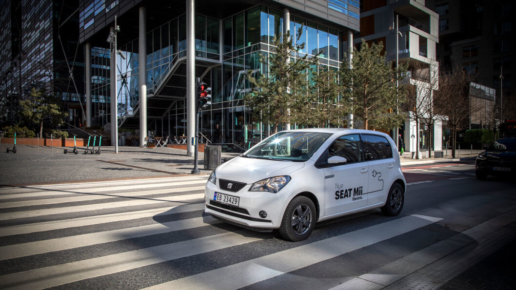 AKTUELL NOK: Seat Mii Electric gjør seg ikke bort i forhold til andre småbiler i dagens trafikkbilde. AKTUELL NOK: Seat Mii Electric gjør seg ikke bort i forhold til andre småbiler i dagens trafikkbilde.