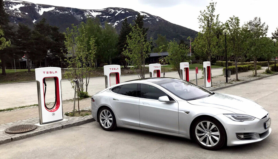 UTVIDES: I løpet av 2021 blir Teslas superladerenettverk kraftig utbygd.