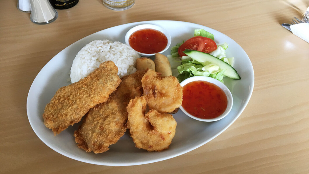 ASIA MIX: Vårruller, panert kylling og scampi, perfekt stekt og pent lagt opp på tallerkenen. ASIA MIX: Vårruller, panert kylling og scampi, perfekt stekt og pent lagt opp på tallerkenen.