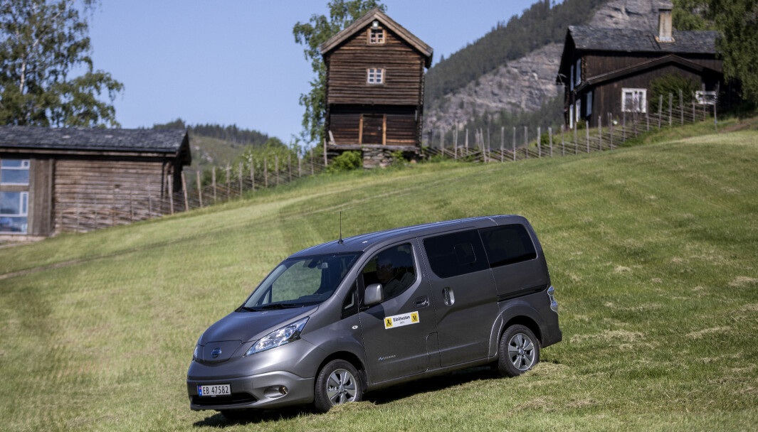 PLASS TIL SJU: Nissen e-NV200. PLASS TIL SJU: Nissen e-NV200.
