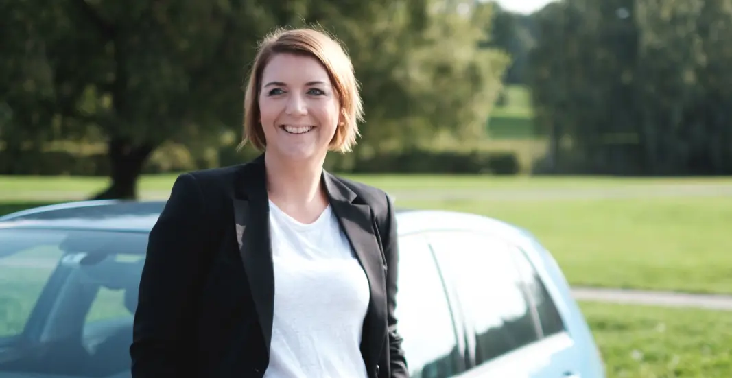 <b>OVERRASKET:</b> Christina Bu, generalsekretær i Norsk elbilforening. <b>OVERRASKET:</b> Christina Bu, generalsekretær i Norsk elbilforening.