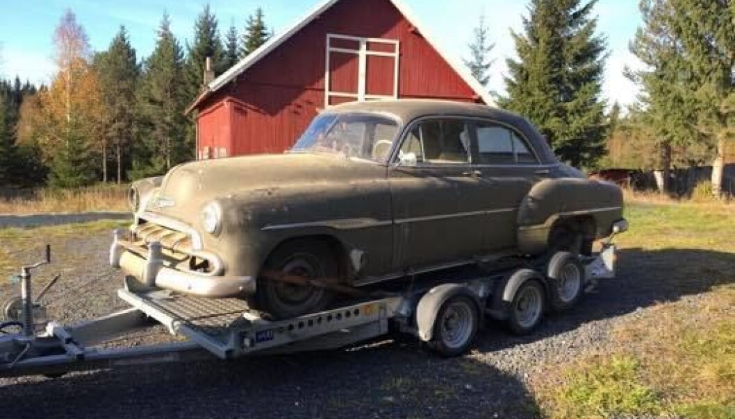 SNART SOM NY: Etter 40 år på låven har Fredrik Nordal gitt Chevroleten nytt liv. SNART SOM NY: Etter 40 år på låven har Fredrik Nordal gitt Chevroleten nytt liv.