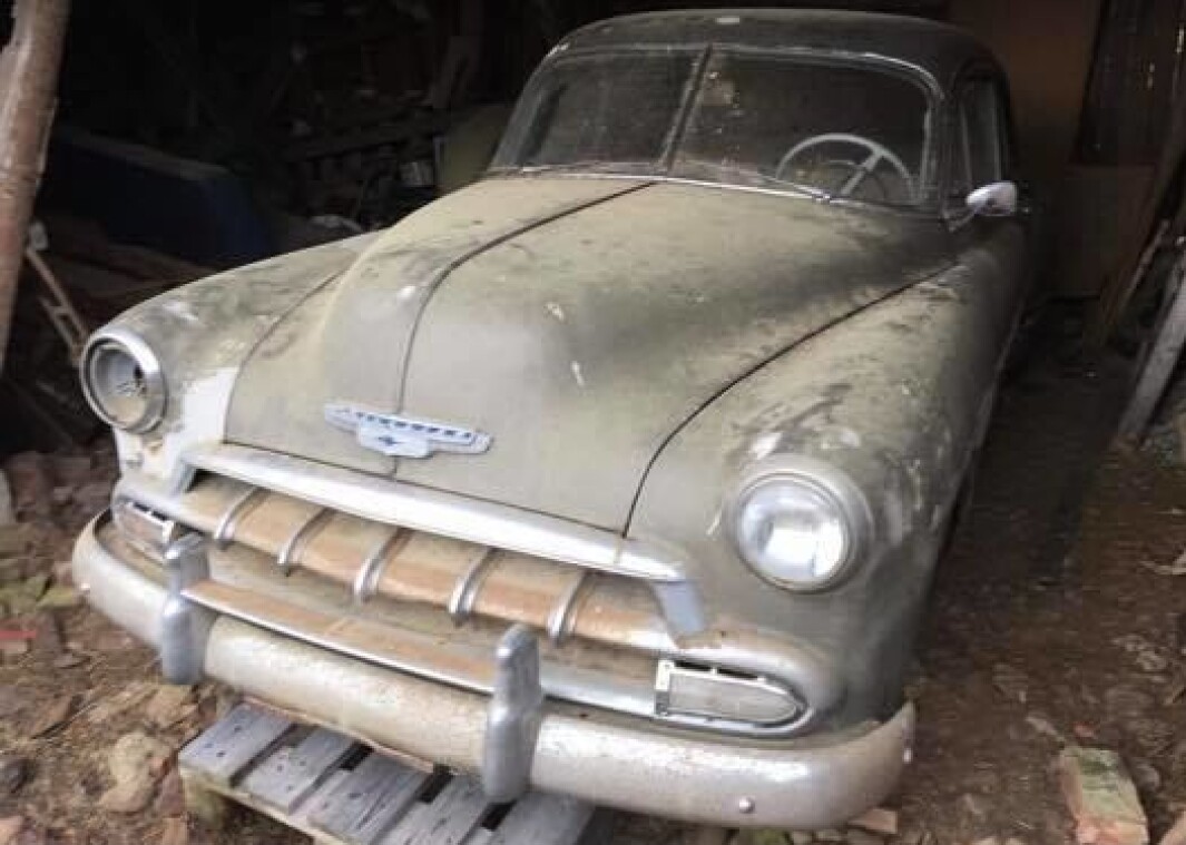 <b>LITT LUGGOM</b>: Bilen fikk Hamar-skilter i 1955. <b>LITT LUGGOM</b>: Bilen fikk Hamar-skilter i 1955.