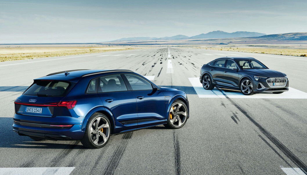 PRODUKSJONSKLARE: Vi kjørte prototypen i vinter - nå er Audi e-tron S offisielt avduket. PRODUKSJONSKLARE: Vi kjørte prototypen i vinter - nå er Audi e-tron S offisielt avduket.