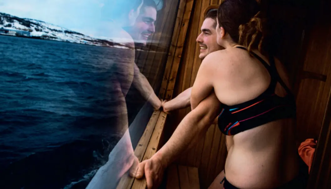<b>SAUNA TIL VANNS:</b> Spabåten Vulkana. <b>SAUNA TIL VANNS:</b> Spabåten Vulkana.