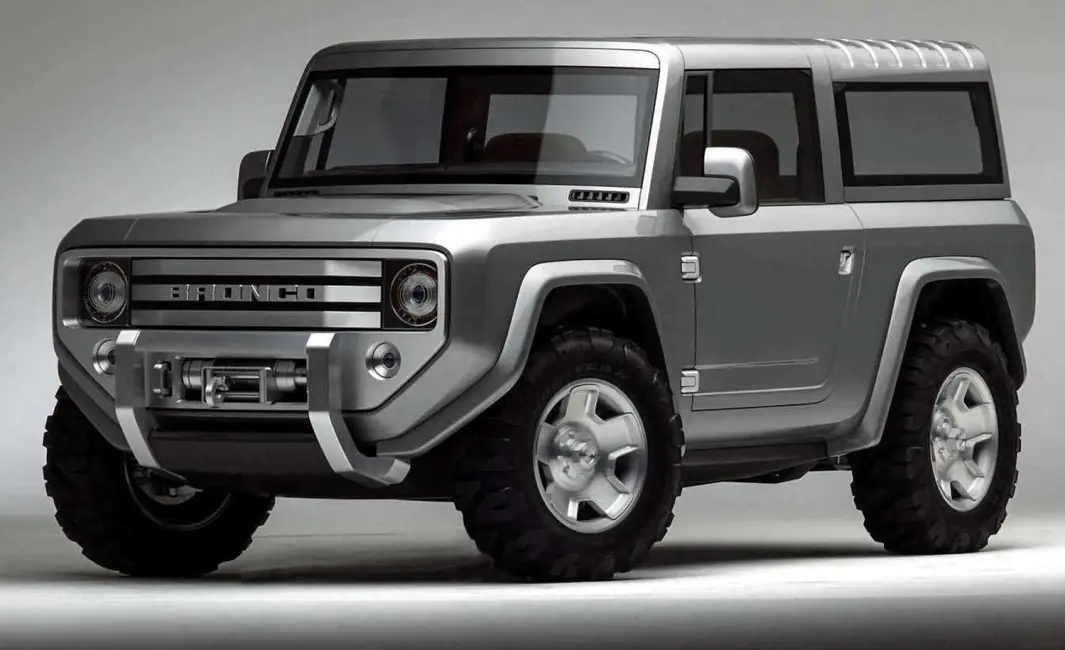 RØFF STIL: Den nye Bronco, som skal vises den 13. juli, kan komme til å få noen fellestrekk med denne konseptbilen fra 2004. RØFF STIL: Den nye Bronco, som skal vises den 13. juli, kan komme til å få noen fellestrekk med denne konseptbilen fra 2004.