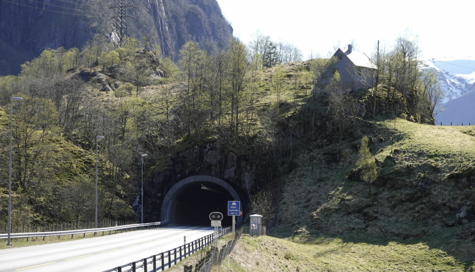 SELVESTE EUROPAVEIEN: Helletunnelen nær Stanghelle på strekningen Bergen-Voss.
