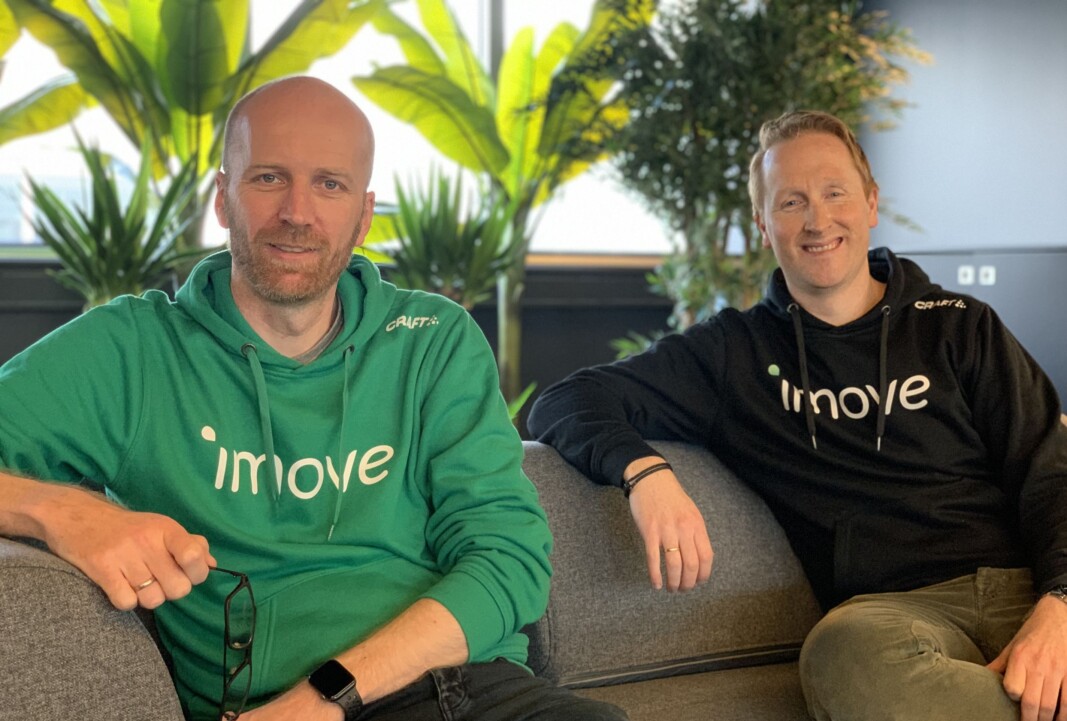 <b>MOBILITETSGRÜNDERE: </b>Gunnar Birkenfeldt og Hans Kristian Aas startet imove høsten 2018. <b>MOBILITETSGRÜNDERE: </b>Gunnar Birkenfeldt og Hans Kristian Aas startet imove høsten 2018.