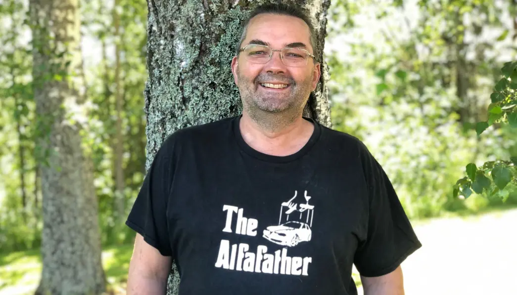 <b>BESEGLET SKJEBNE:</b> Bjarte Helgesen begynte å jobbe på et Fiat-verksted som 16-åring. Da var det kjørt. <b>BESEGLET SKJEBNE:</b> Bjarte Helgesen begynte å jobbe på et Fiat-verksted som 16-åring. Da var det kjørt.
