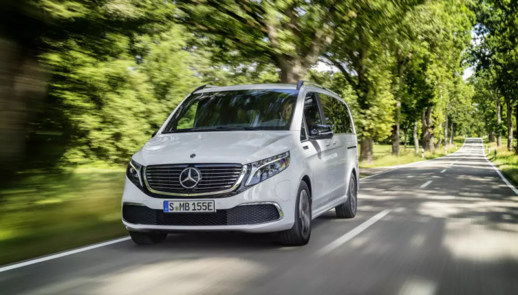 RUVER PÅ VEIEN: Nye Mercedes-Benz EQV er nå i salg i Norge.