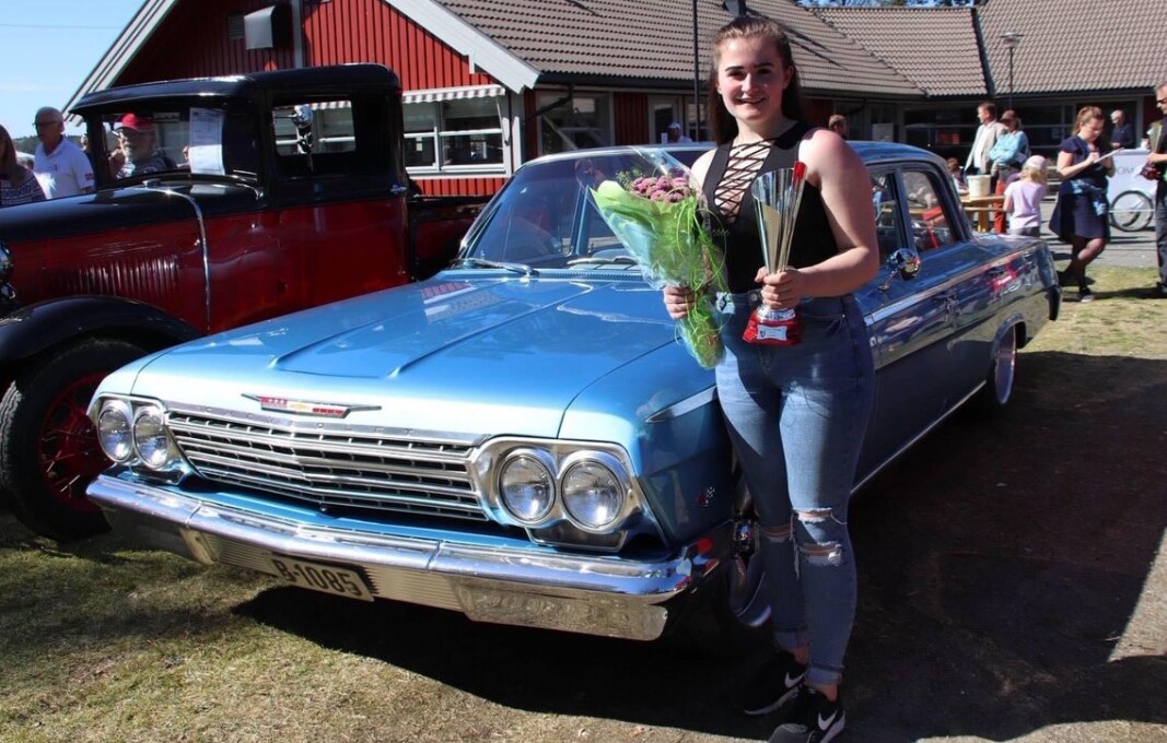 <b>TAR PRISEN:</b> Helen Vikeby har fått mange priser for sin Chevrolet Bel Air 1962. <b>TAR PRISEN:</b> Helen Vikeby har fått mange priser for sin Chevrolet Bel Air 1962.