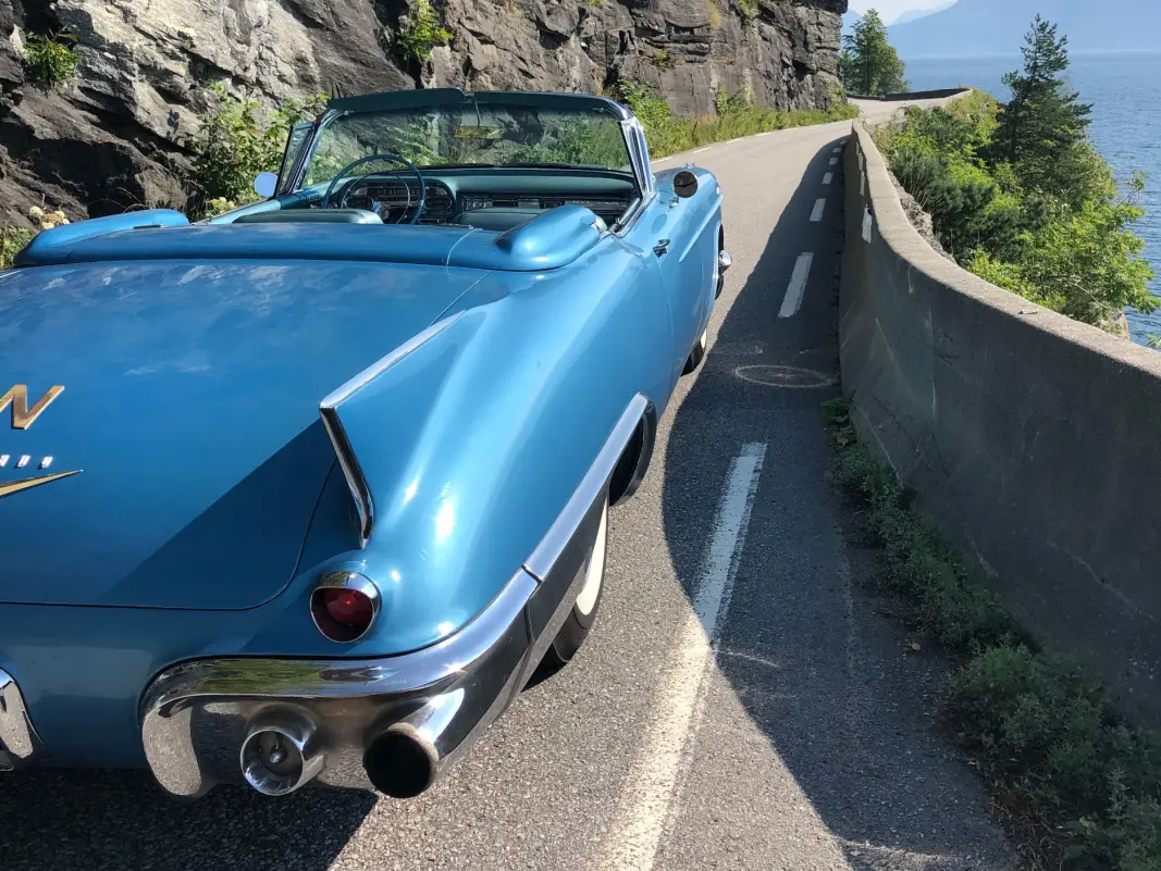 <b>ET STORT STYKKE AMERIKA: </b>Cadillac Eldorado 1957. <b>ET STORT STYKKE AMERIKA: </b>Cadillac Eldorado 1957.
