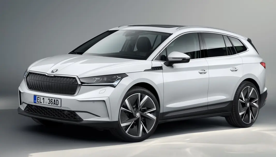 ENDELIG: Slik ser Skoda Enyaq ut i en ganske standard versjon. ENDELIG: Slik ser Skoda Enyaq ut i en ganske standard versjon.