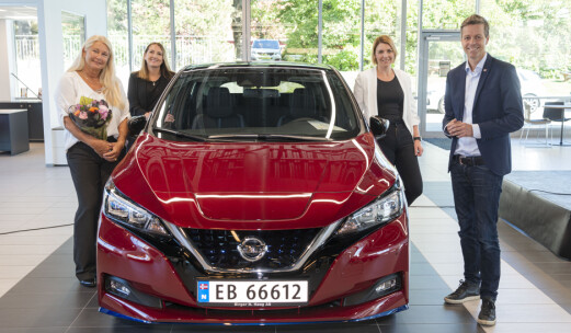Nissan Leaf nummer 500.000 levert i Norge