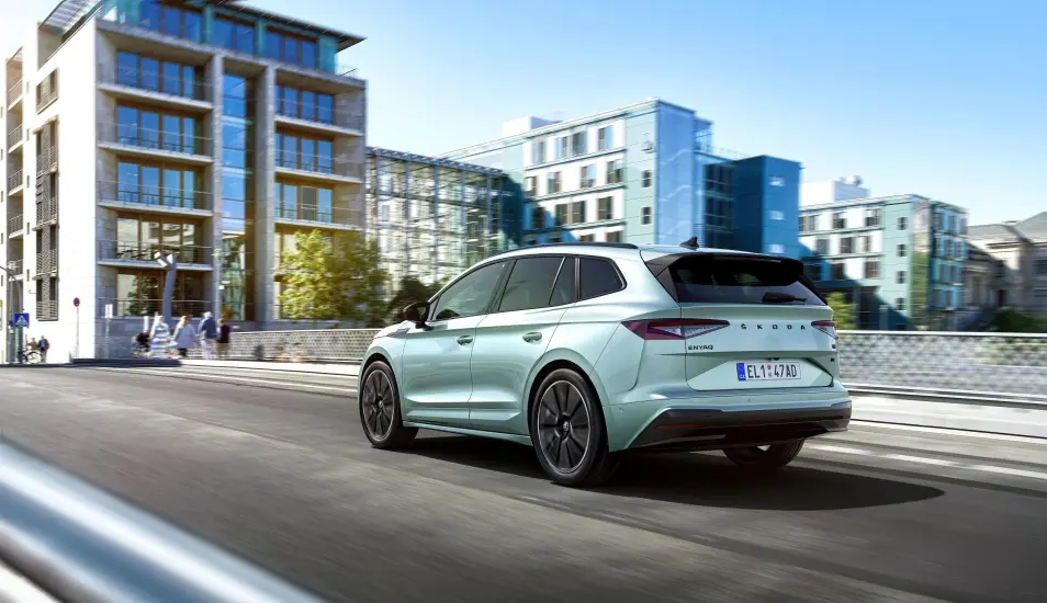 <b>MÅ VENTE:</b> Skoda Enyaq ble lansert først, men kommer senere til norske kunder. <b>MÅ VENTE:</b> Skoda Enyaq ble lansert først, men kommer senere til norske kunder.