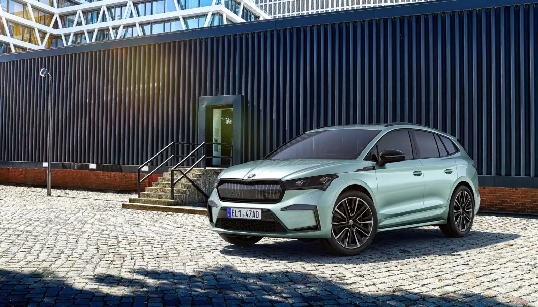 GARANTI-GEBYR: Skoda tar 5200 kroner for ekstra garanti på sin Skoda Enyaq. GARANTI-GEBYR: Skoda tar 5200 kroner for ekstra garanti på sin Skoda Enyaq.