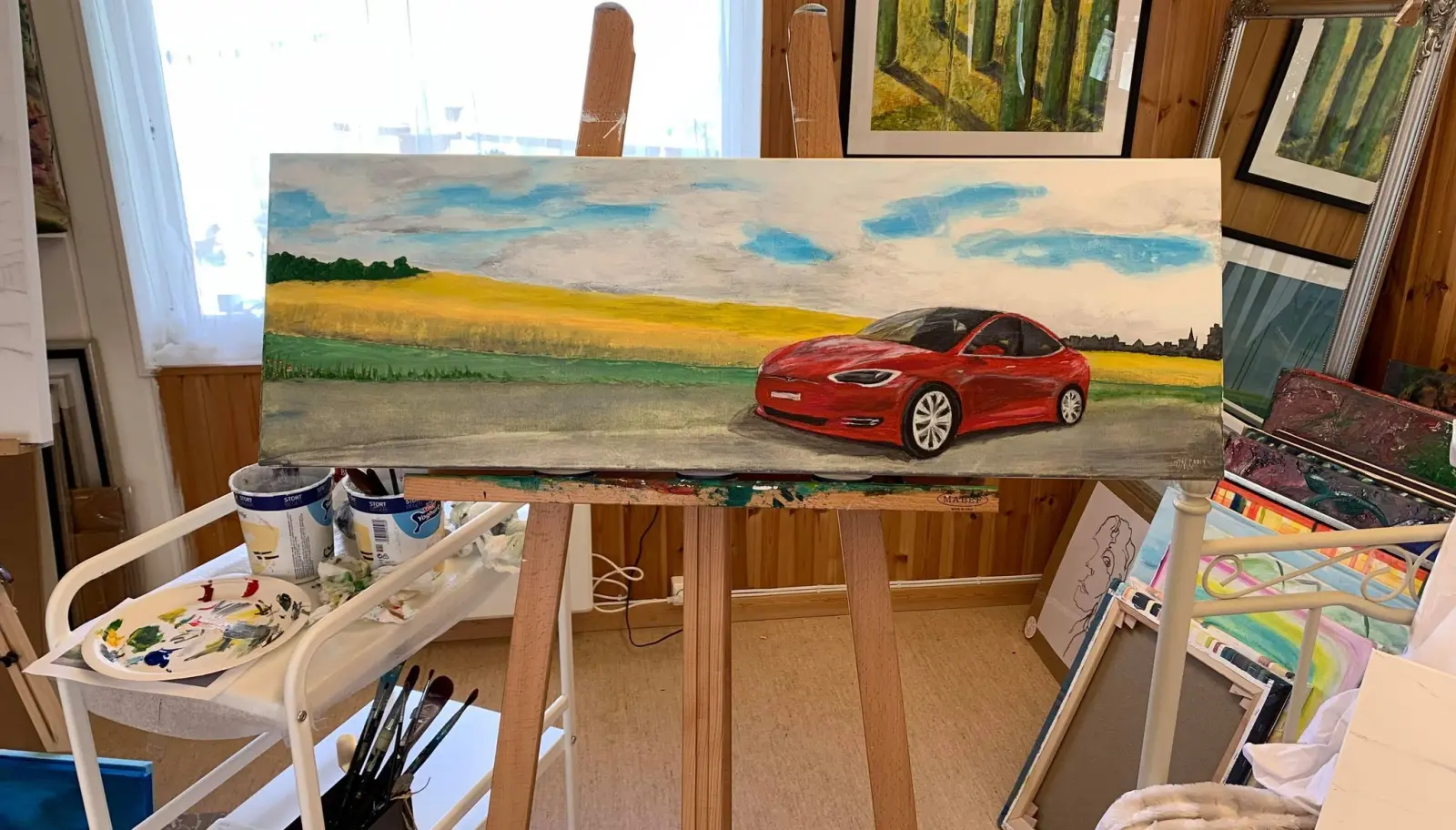 <b>KUNST:</b> Noen ganger gir motivet seg selv for billedkunstner Vigdis Margrethe Løver. <b>KUNST:</b> Noen ganger gir motivet seg selv for billedkunstner Vigdis Margrethe Løver.