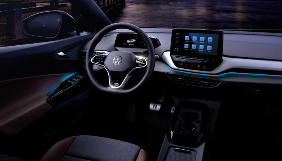 NYE BILDER: VW viste i i dag for første gang bilde av interiøret i ID.4.
