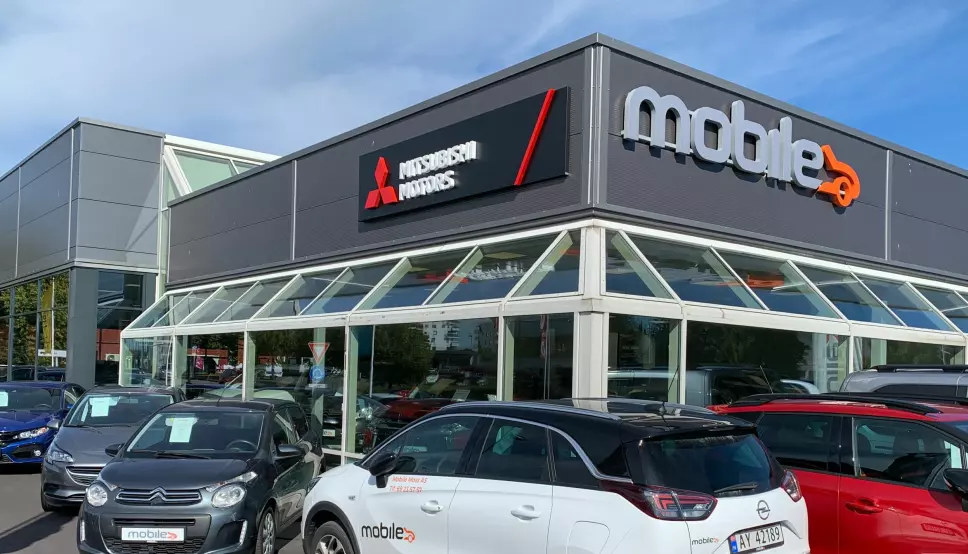 STOR: Mobile er en kjempe i bilbransjen, med blant annet 31 bilbutikker, som denne i Moss.