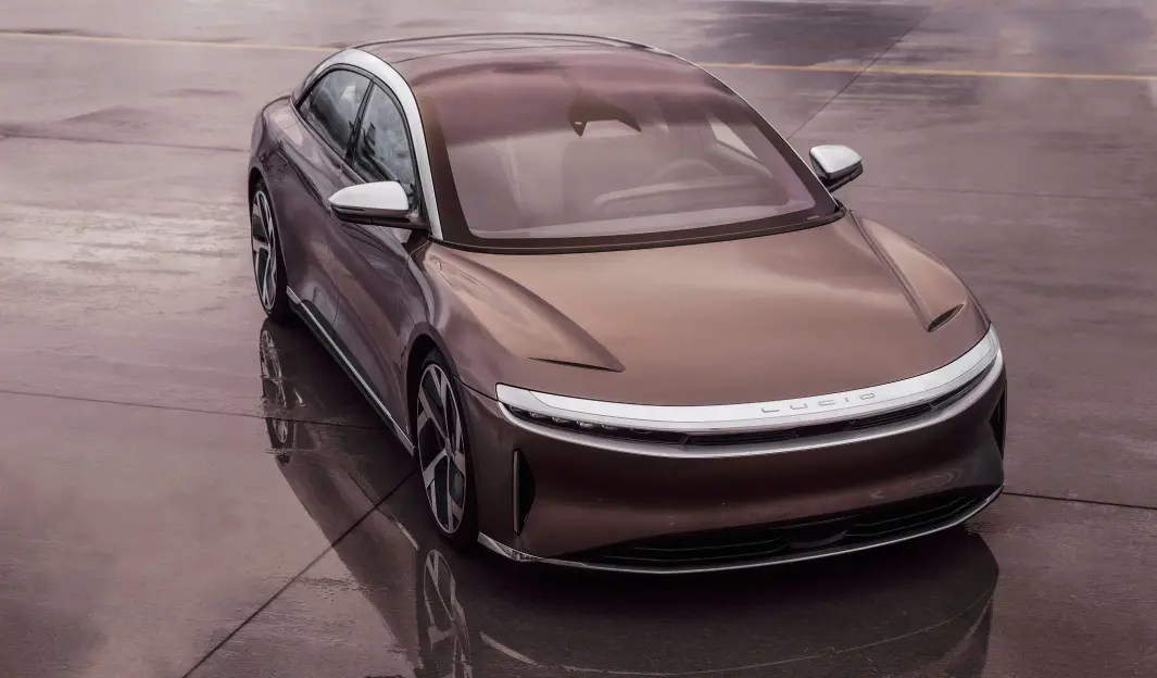 FØRSTE BIL UT: Lucid Air er debutmodell for det amerikanske merket. FØRSTE BIL UT: Lucid Air er debutmodell for det amerikanske merket.