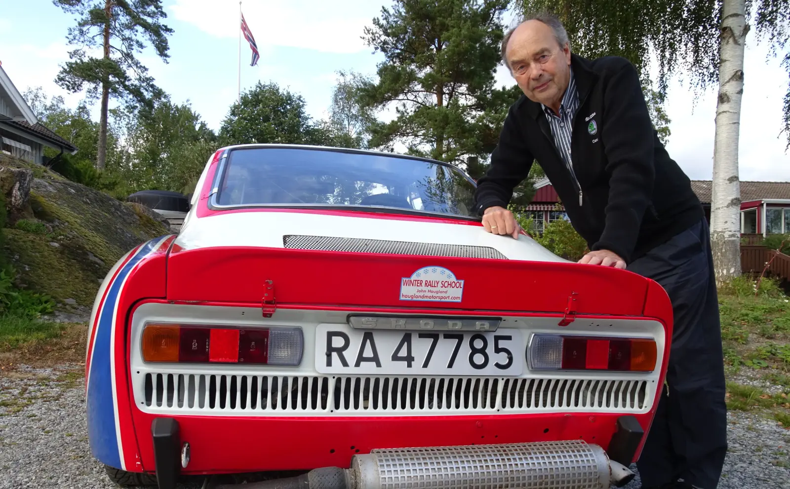 MR. SKODA: John Haugland vant seks seire i rally-EM for Skoda. MR. SKODA: John Haugland vant seks seire i rally-EM for Skoda.