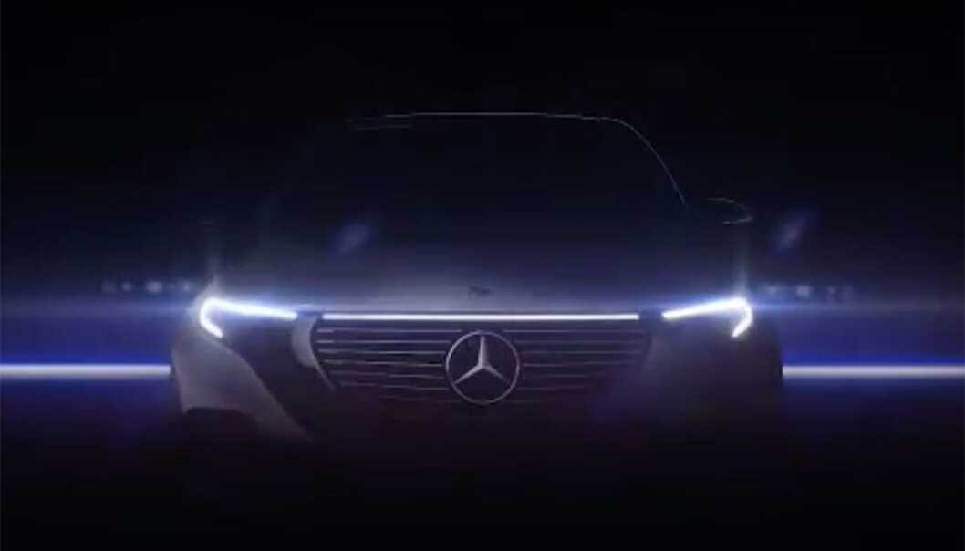 <b>MERCEDES EQC: </b>Iøynefallende frontlys på Mercedes-SUVen. <b>MERCEDES EQC: </b>Iøynefallende frontlys på Mercedes-SUVen.