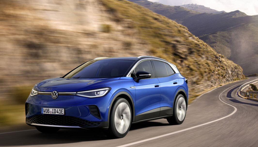 BRUK HELLER ENERGIEN: Volkswagen velger ikke å ha regenerering som standardinnstilling på sine elbiler. (Bildet viser en ID.4). BRUK HELLER ENERGIEN: Volkswagen velger ikke å ha regenerering som standardinnstilling på sine elbiler. (Bildet viser en ID.4).