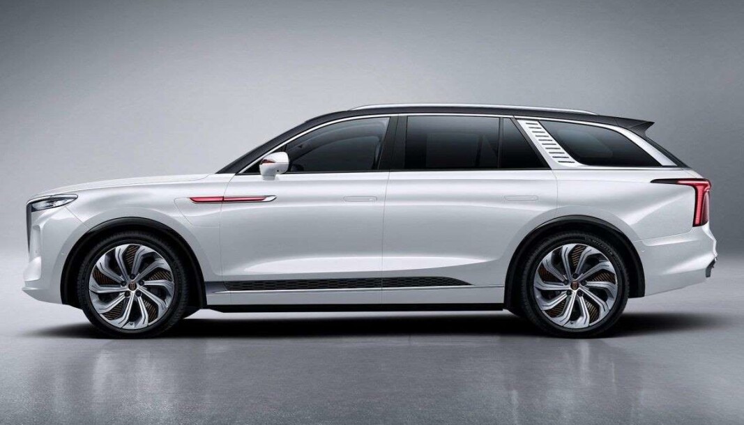 KINA-LUKSUS: Dette er Hongqi E-HS9, en elektrisk premium-SUV KINA-LUKSUS: Dette er Hongqi E-HS9, en elektrisk premium-SUV