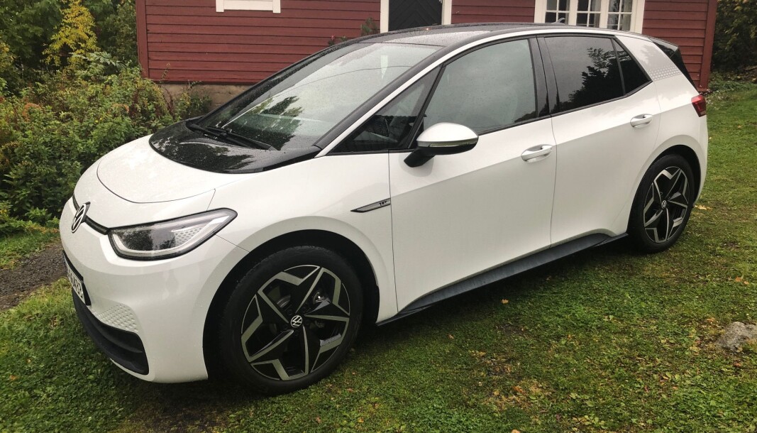 FOLKEBIL: VW ID.3 blir et vanlig syn på norske veier. FOLKEBIL: VW ID.3 blir et vanlig syn på norske veier.