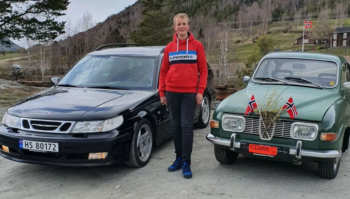 <b>FAMILIETRADISJON:</b> Alltid Saab for familien Forberg i Skjåk. Alf Tore (15) gjør definitivt ikke skam på tradisjonen. <b>FAMILIETRADISJON:</b> Alltid Saab for familien Forberg i Skjåk. Alf Tore (15) gjør definitivt ikke skam på tradisjonen.
