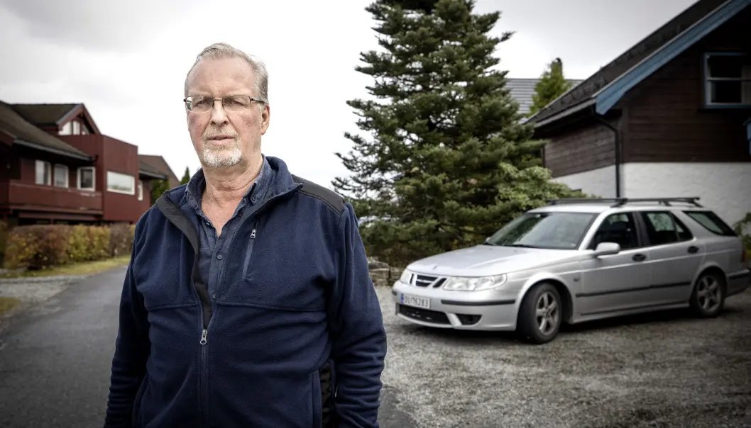 OVERRASKET: I-Pace-eier Petter Baumann er overrasket over hvor kompleks og kostbar reparasjonen ble. Nå kjører han sin gamle Saab. OVERRASKET: I-Pace-eier Petter Baumann er overrasket over hvor kompleks og kostbar reparasjonen ble. Nå kjører han sin gamle Saab.