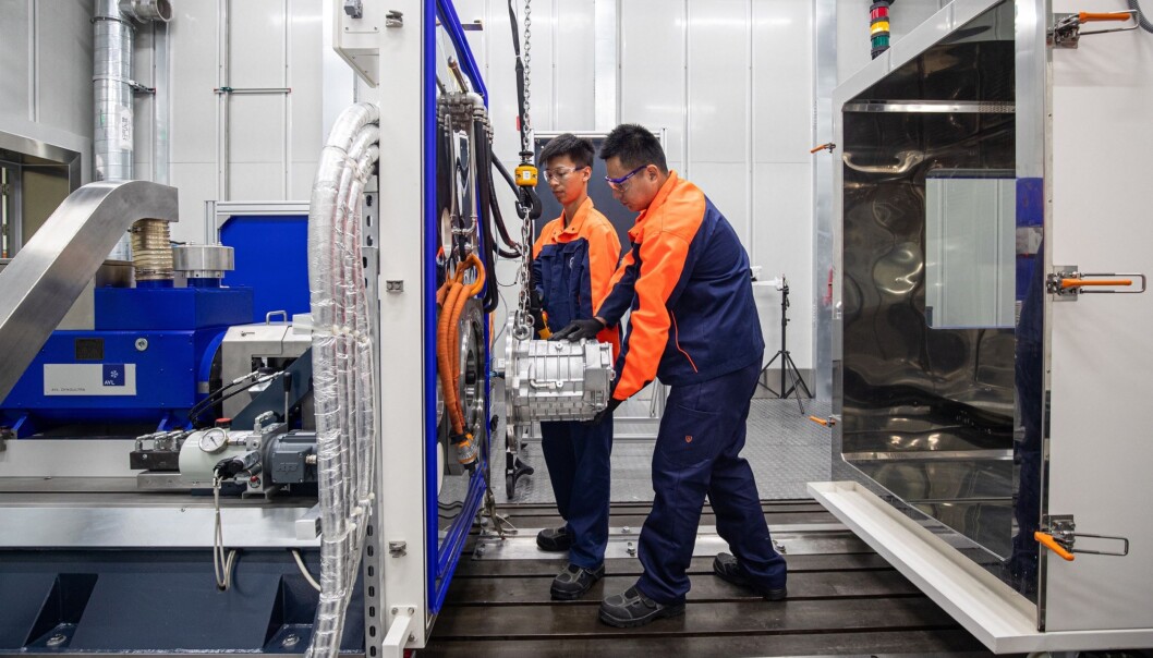 LØFTERIKT: Arbeidet på Volvos nye laboratorium i Shanghai er allerede i gang. LØFTERIKT: Arbeidet på Volvos nye laboratorium i Shanghai er allerede i gang.