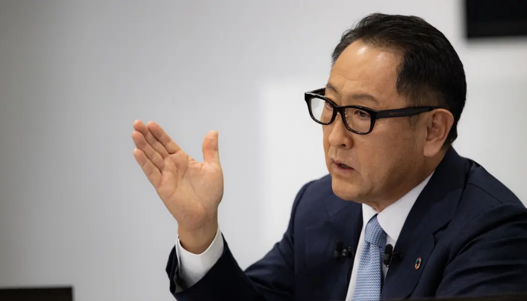 GODE TALL: Toyotas toppsjef Akio Toyoda har fart på salget. GODE TALL: Toyotas toppsjef Akio Toyoda har fart på salget.