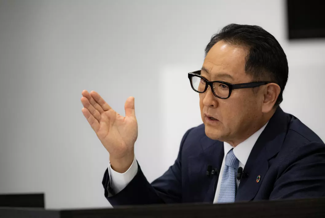 ELBIL-BREMS: Akio Toyoda, toppsjef i Toyota.