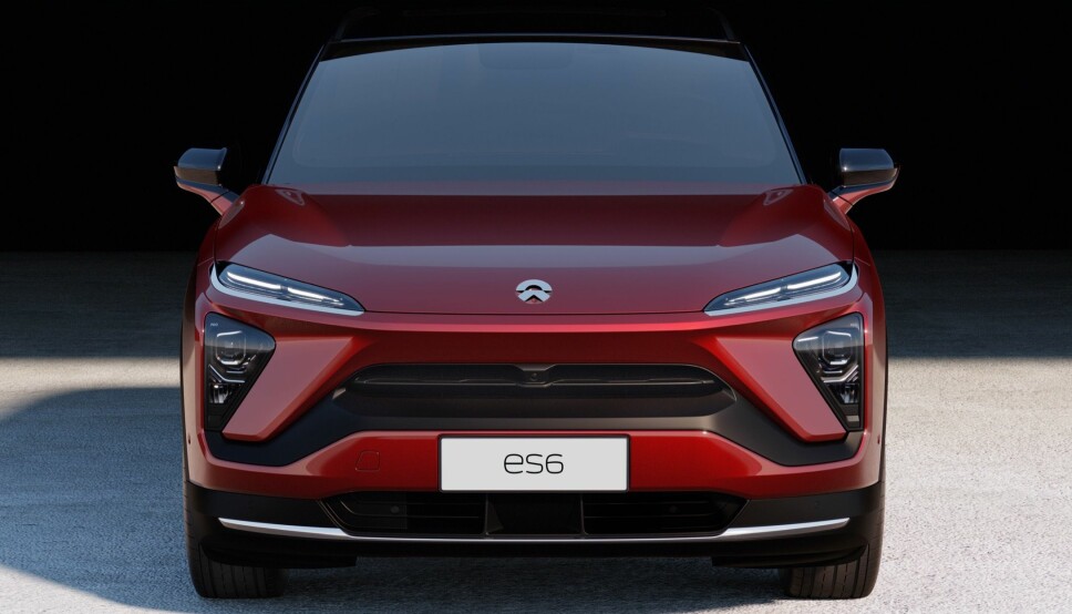 FOSSER FREM: Den kinesiske mellomstore SUV-en Nio ES6 bidro til ny salgsrekord for produsenten i annet kvartal i år og til at elbilsalget skyter i været i Kina.