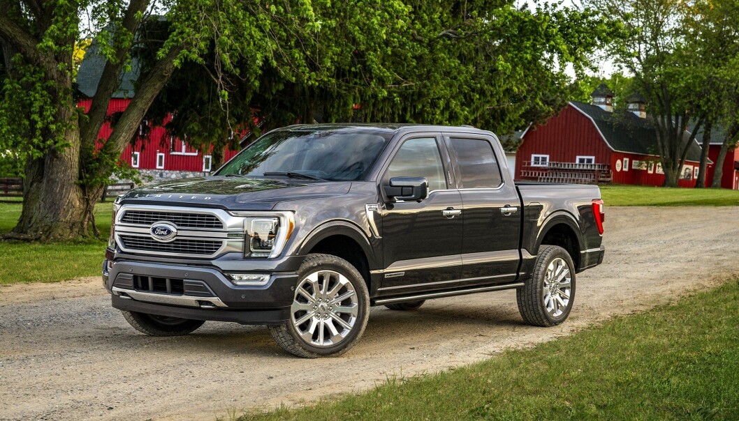 <span class=" font-weight-bold" data-lab-font_weight_desktop="font-weight-bold">TOPPSELGER:</span> Pickupen Ford F-150 (her den nye 2021-modellen), er USAs mest solgte bil og har vært det i 43 år. <span class=" font-weight-bold" data-lab-font_weight_desktop="font-weight-bold">TOPPSELGER:</span> Pickupen Ford F-150 (her den nye 2021-modellen), er USAs mest solgte bil og har vært det i 43 år.