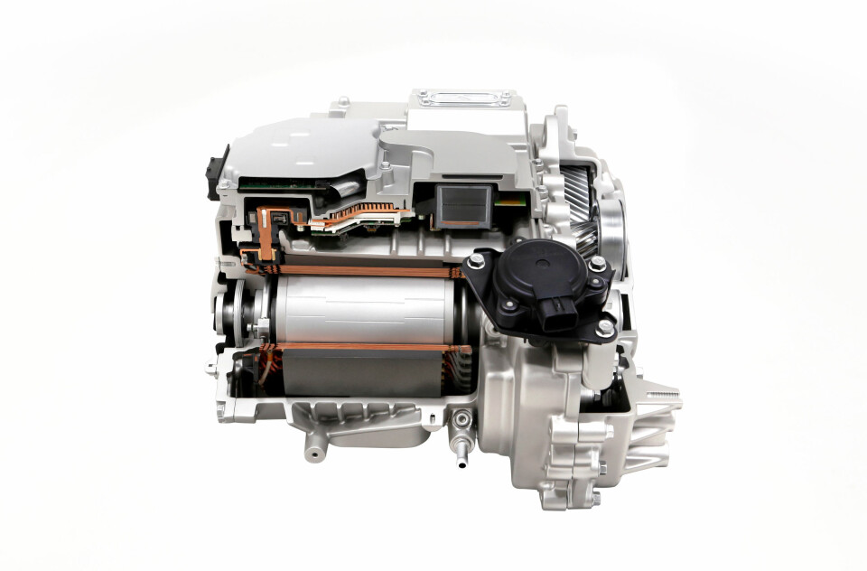 SMART PAKKET:  Motor, kontrollelektronikk og inverter kombinert i en modul. Foto: HYUNDAI MOTOR GROUP