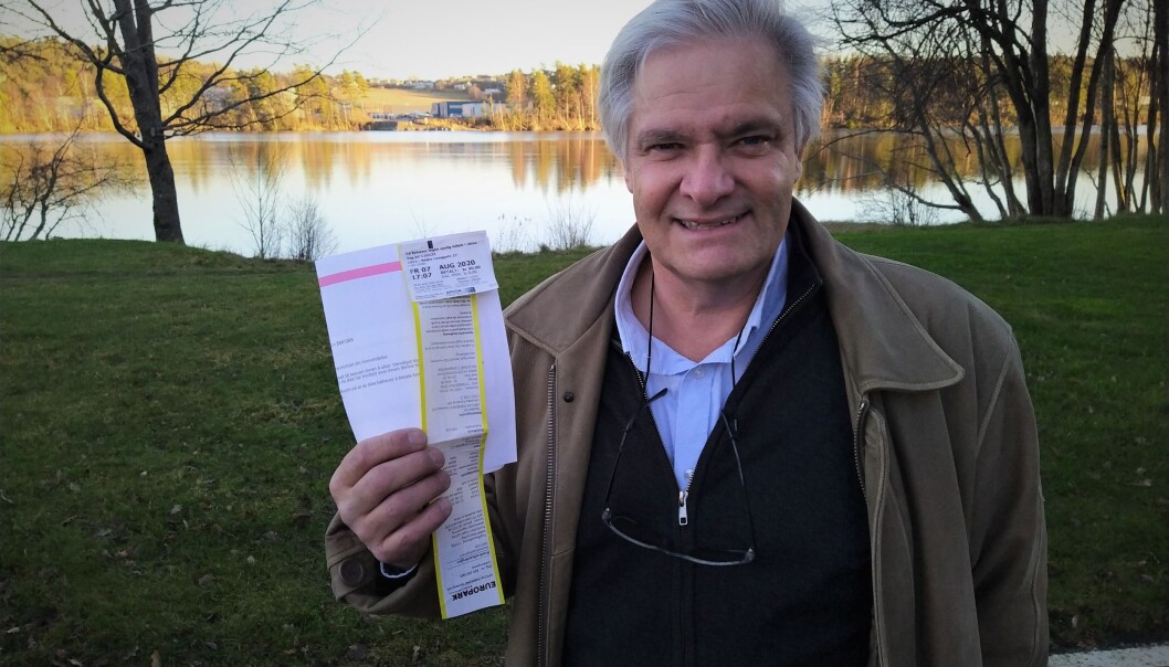 KVITTERING OG BOT: Harald Kvinnsland Dollst med kvittering og bot, som han plutselig slapp. KVITTERING OG BOT: Harald Kvinnsland Dollst med kvittering og bot, som han plutselig slapp.